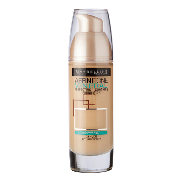 Maybelline Affinitone Mineral Foundation SPF18 30ml - Choose Shade
