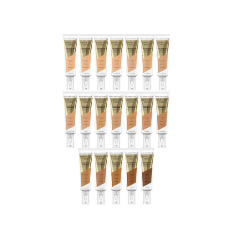 2 x Max Factor Miracle Pure Skin Improving Foundation SPF30 30ml - 89 Warm Praline