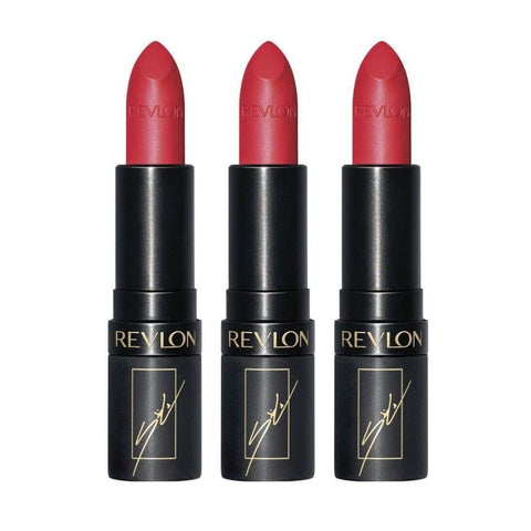 3 x Revlon Super Lustrous The Luscious Mattes Lipstick - 026  The Sofia Red