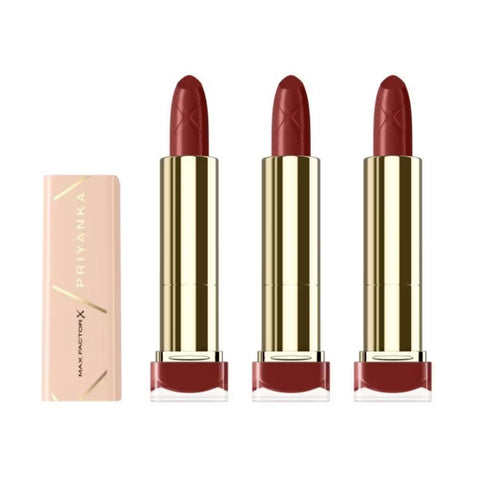 3 x Max Factor Colour Elixir Priyanka Lipstick - 082 Warm Sandalwood