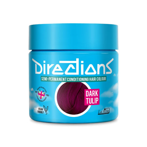 2 x La Riche Directions Semi-Permanent Hair Color 100ml Tubs - Dark Tulip
