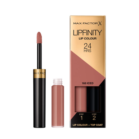 Max Factor Lipfinity Lipstick Two Step New In Box - 160 Iced