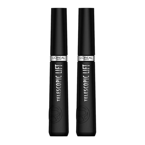 2 x L'Oreal Paris Telescopic Lift Mascara - 9.9ml Black