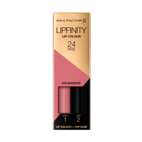 Max Factor Lipfinity Lipstick Two Step New In Box - 010 Whisper