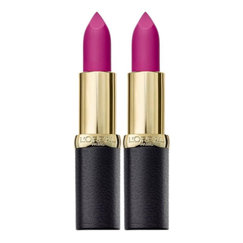 2 x L'Oreal Paris Color Riche Matte Lipstick - 472 Purple Studs