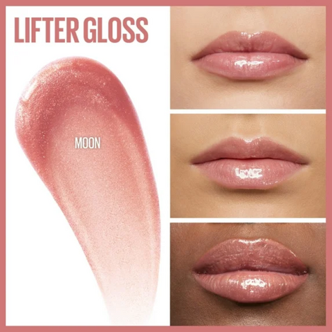 2 x Maybelline New York Lifter Plumping Hydrating Lip Gloss - 003 Moon 5.4ml
