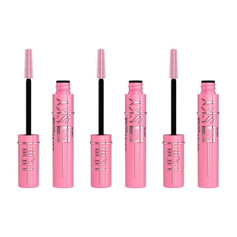 3 x Maybelline Lash Sensational Sky High Mascara 7.2ml - Pink Air