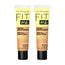 2 x Maybelline Fit Me Tinted Moisturiser With Aloe 30ml - 120