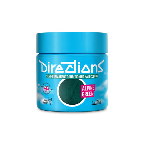 2 x La Riche Directions Semi-Permanent Hair Color 100ml Tubs - Alpine Green