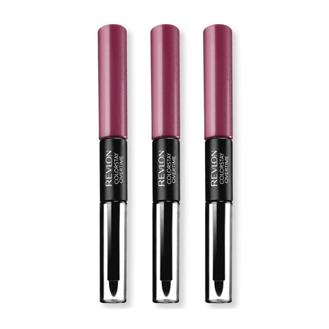 3 x Revlon Colorstay Overtime Dual Ended Lipcolor - 260 Perennial Plum