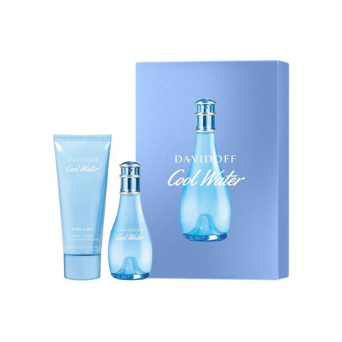 Davidoff Cool Water For Her EDT Perfume and Body Lotion Set