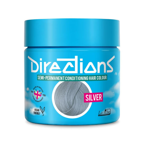 2 x La Riche Directions Semi-Permanent Hair Color 100ml Tubs - Silver