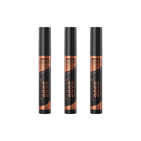 3 x Max Factor 2000 Calorie Pro Stylist Mascara Black 9ml