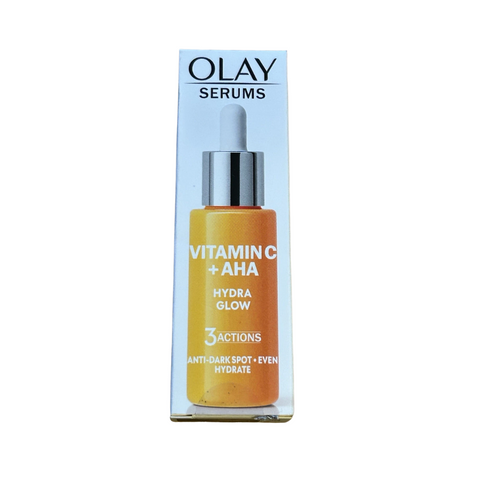 3 x OLAY Vitamin C and AHA Hydra Glow 3 Actions Serum 40ml
