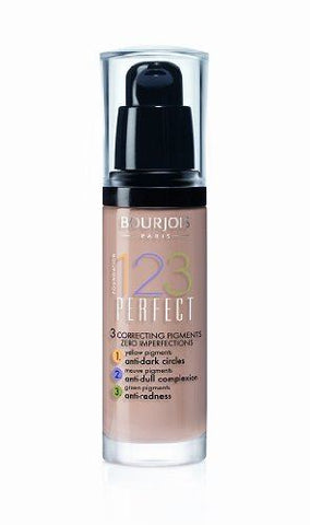 2 x Bourjois Paris 123 Perfect Foundation 30ml - 53 Light Beige
