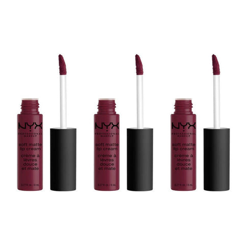 3 x NYX Soft Matte Lip Cream 8ml  - Vancouver