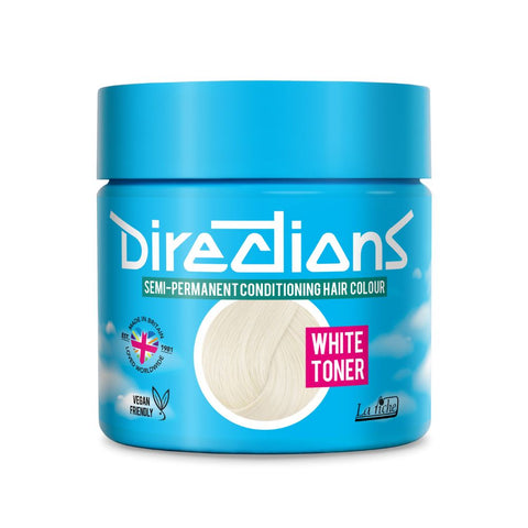 2 x La Riche Directions Semi-Permanent Hair Color 100ml Tubs - White Toner