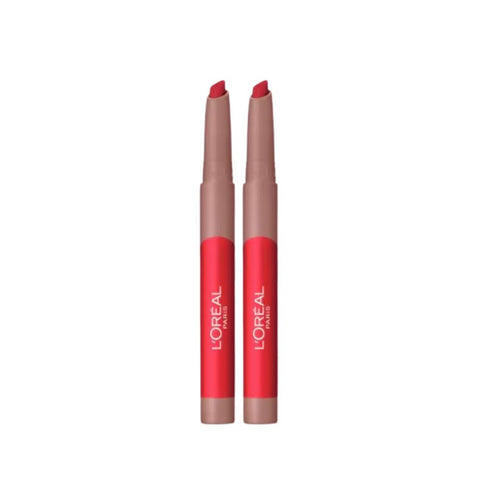 2 x L'Oreal Infallible Matte Lip Crayon - 505 Little Chili