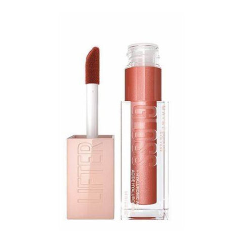 2 x Maybelline New York Lifter Plumping Hydrating Lip Gloss + Hyaluronic Acid - 009 Topaz 5.4ml