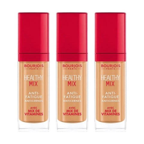 3 x Bourjois Healthy Mix Anti Fatigue Concealer 7.8ml   - 55 Honey