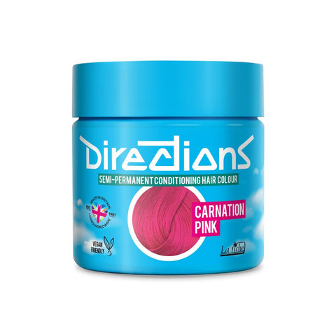 2 x La Riche Directions Semi-Permanent Hair Color 100ml Tubs - Carnation Pink