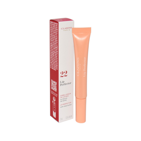 2 x Clarins Lip Perfector with Shea Butter 12ml - 22 Peach Glow