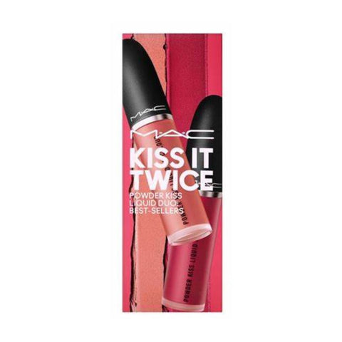 3 x MAC Kiss It Twice Powder Kiss Liquid Duo Best Sellers 5ml