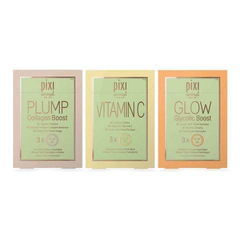 2 x Pixi Skintreats Vitamin C Energising Infusion Sheet Mask - 3 Pack