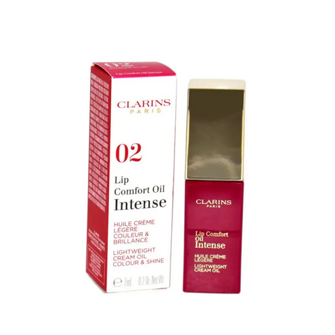2 x Clarins Lip Comfort Oil Intense 7ml - 02 Intense Plum