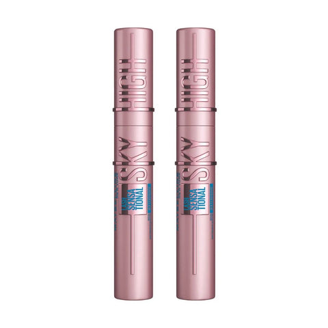 2 x Maybelline Lash Sensational Sky High Waterproof Mascara 7.2ml - Black