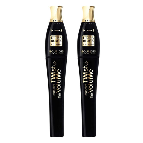 2 x Bourjois Paris Twist Up The Volume Mascara - 01 Ultra Black