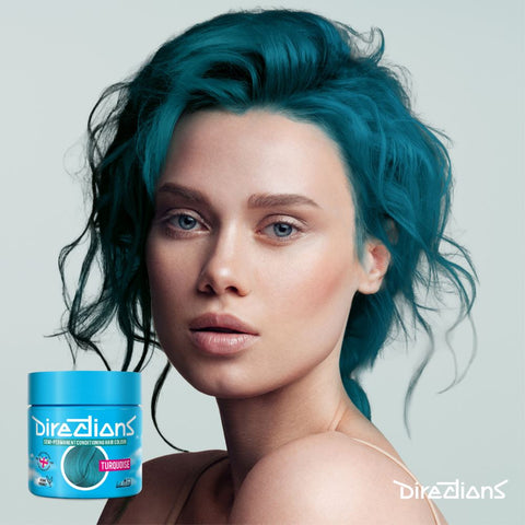 2 x La Riche Directions Semi-Permanent Hair Color 100ml Tubs - Turquoise