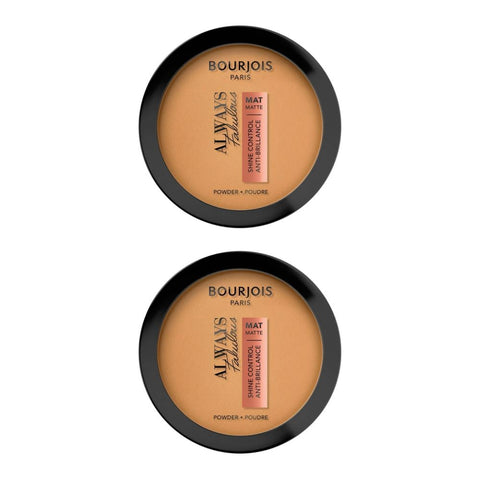 2 x Bourjois Always Fabulous Shine Control Matte Powder 10g - 215 Golden Vanilla