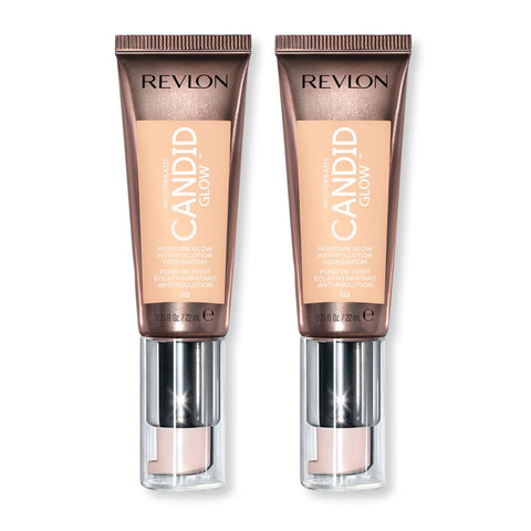 2 x Revlon Photoready Candid Moisture Glow Foundation - 110 Porcelain