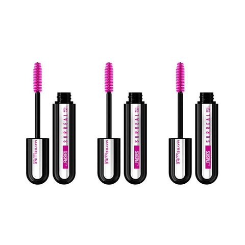 3 x Maybelline New York The Falsies Surreal Mascara 10ml - Meta Black
