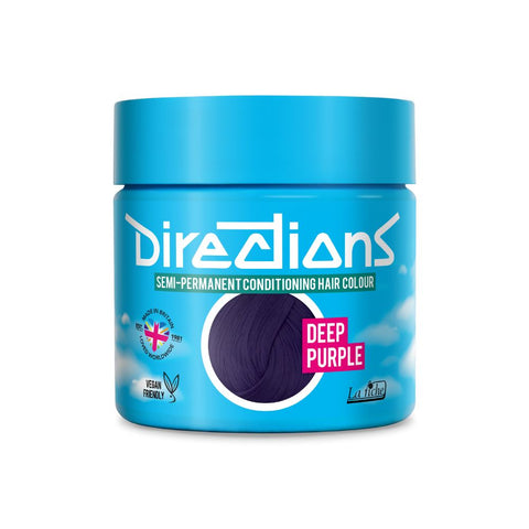 2 x La Riche Directions Semi-Permanent Hair Color 100ml Tubs - Deep Purple