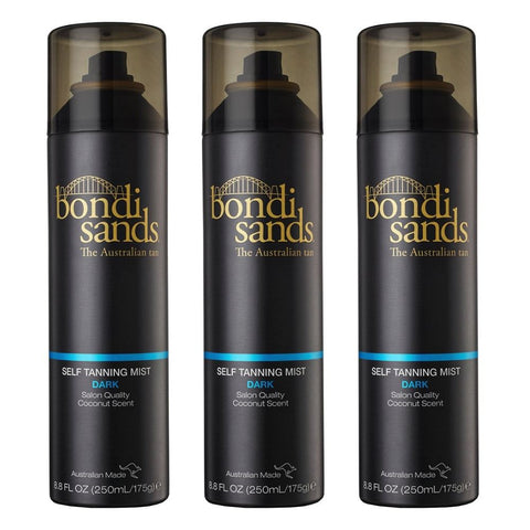 3 x Bondi Sands Self Tanning Mist Salon Quality - Dark 250ml