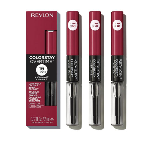 3 x Revlon Colorstay Overtime Dual Ended Lipcolor - 280 Stay Currant