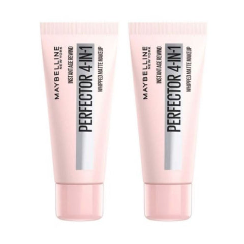 2 x Maybelline Instant Anti Age Perfector 4-in-1 Whipped Matte Makeup - 01 Light Claire