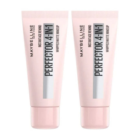 2 x Maybelline Instant Anti Age Perfector 4-in-1 Whipped Matte Makeup - 02 Light Medium