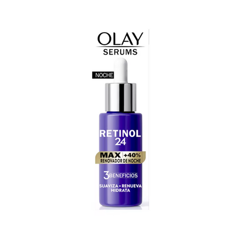 3 x OLAY Retinol 24 Max Night Renewal 3 Actions Serum 40ml