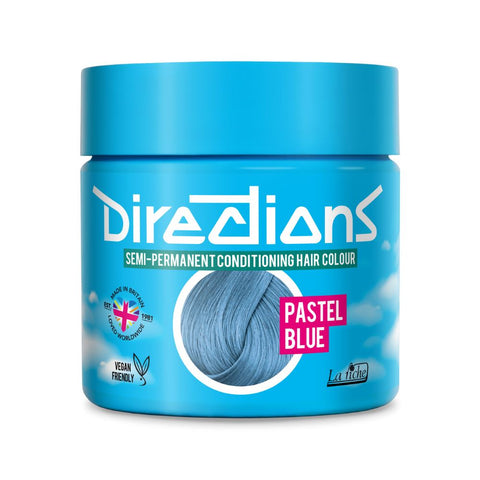 2 x La Riche Directions Semi-Permanent Hair Color 100ml Tubs - Pastel Blue
