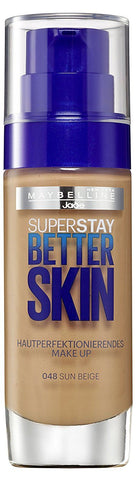 3 x Maybelline Superstay Better Skin Transforming Foundation - 048 Sun Beige