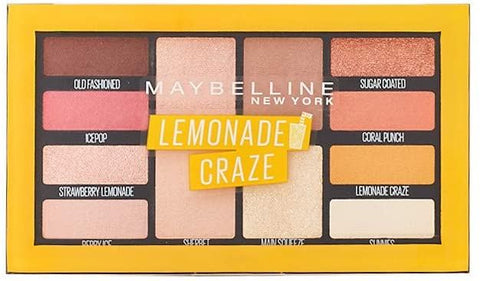 2 x Maybelline New York Lemonade Craze 12 Shades Eye Shadow Palette 12g