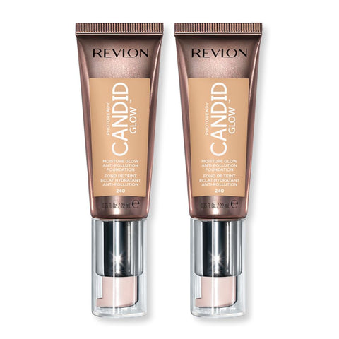 2 x Revlon Photoready Candid Moisture Glow Foundation - 240 Natural Beige