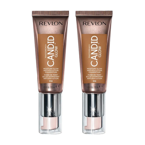 2 x Revlon Photoready Candid Moisture Glow Foundation - 510 Cappuccino