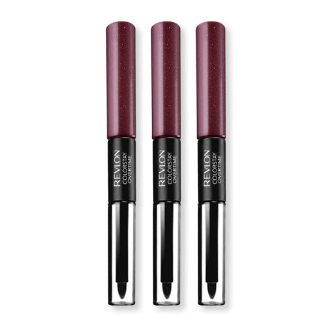 3 x Revlon Colorstay Overtime Dual Ended Lipcolor - 270 Relentless Raisin