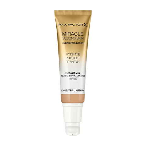 Max Factor Miracle Second Skin Hybrid Foundation SPF 20 - 07 Neutral Medium