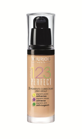 Bourjois 123 Perfect Foundation, Various Shades, 30ml, New &