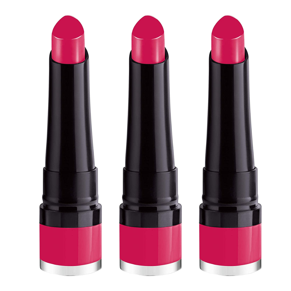 3 x Bourjois Paris Rouge Fabuleux Lipstick 2.3g - 08 Once Upon A Pink